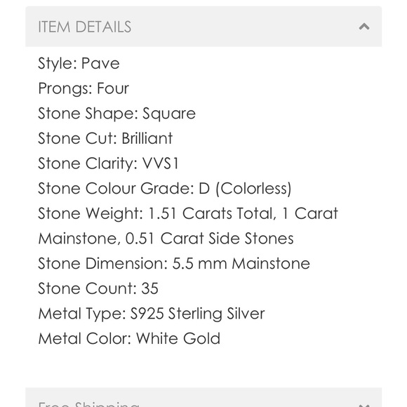 Princess cut genuine moissanite ring GRA certified - Picture 10 of 13